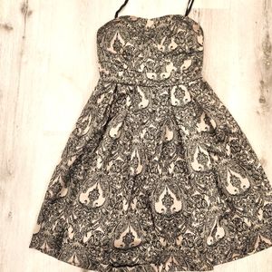 Strapless cocktail dress